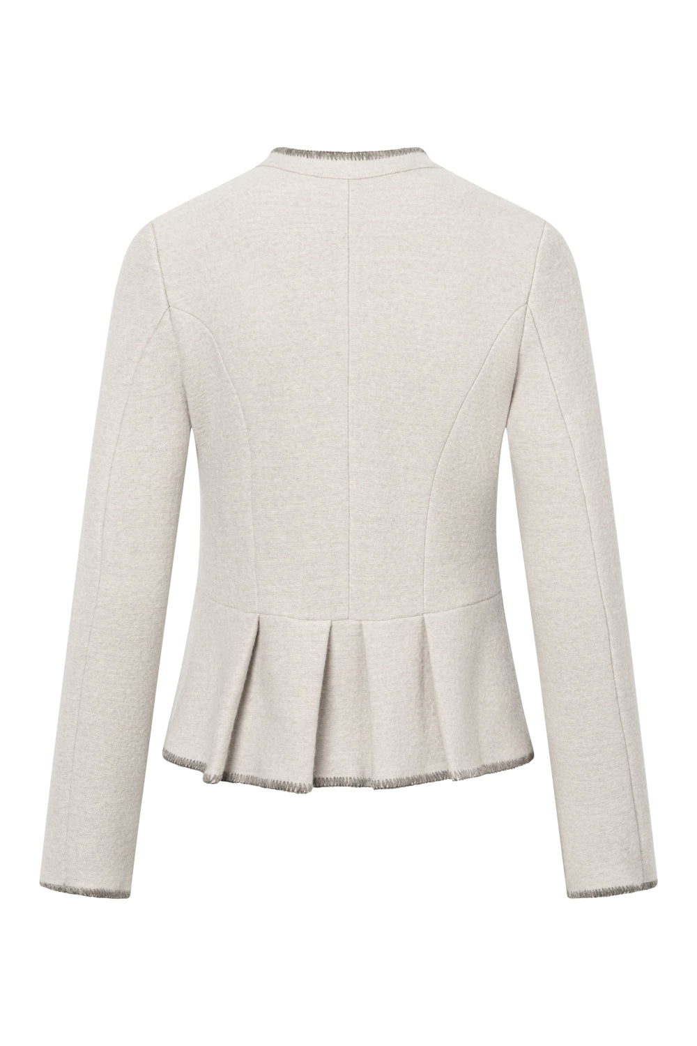 Damenjacke Briska - 51734500- 111 -50% Merinowolle, 50% Bio-Baumwolle - weiß