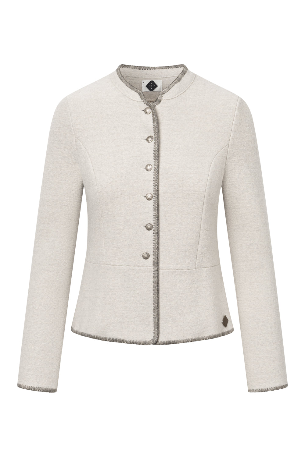 Damenjacke Briska - 51734500- 111 -50% Merinowolle, 50% Bio-Baumwolle - weiß