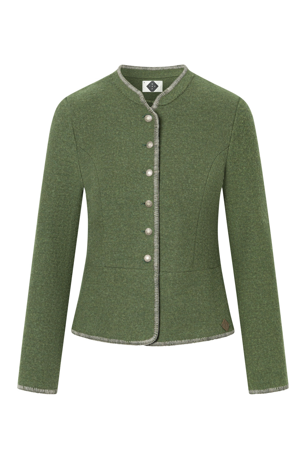 Damenjacke Briska - 51734500-776 -50% Merinowolle, 50% Bio-Baumwolle - dunkelgrün