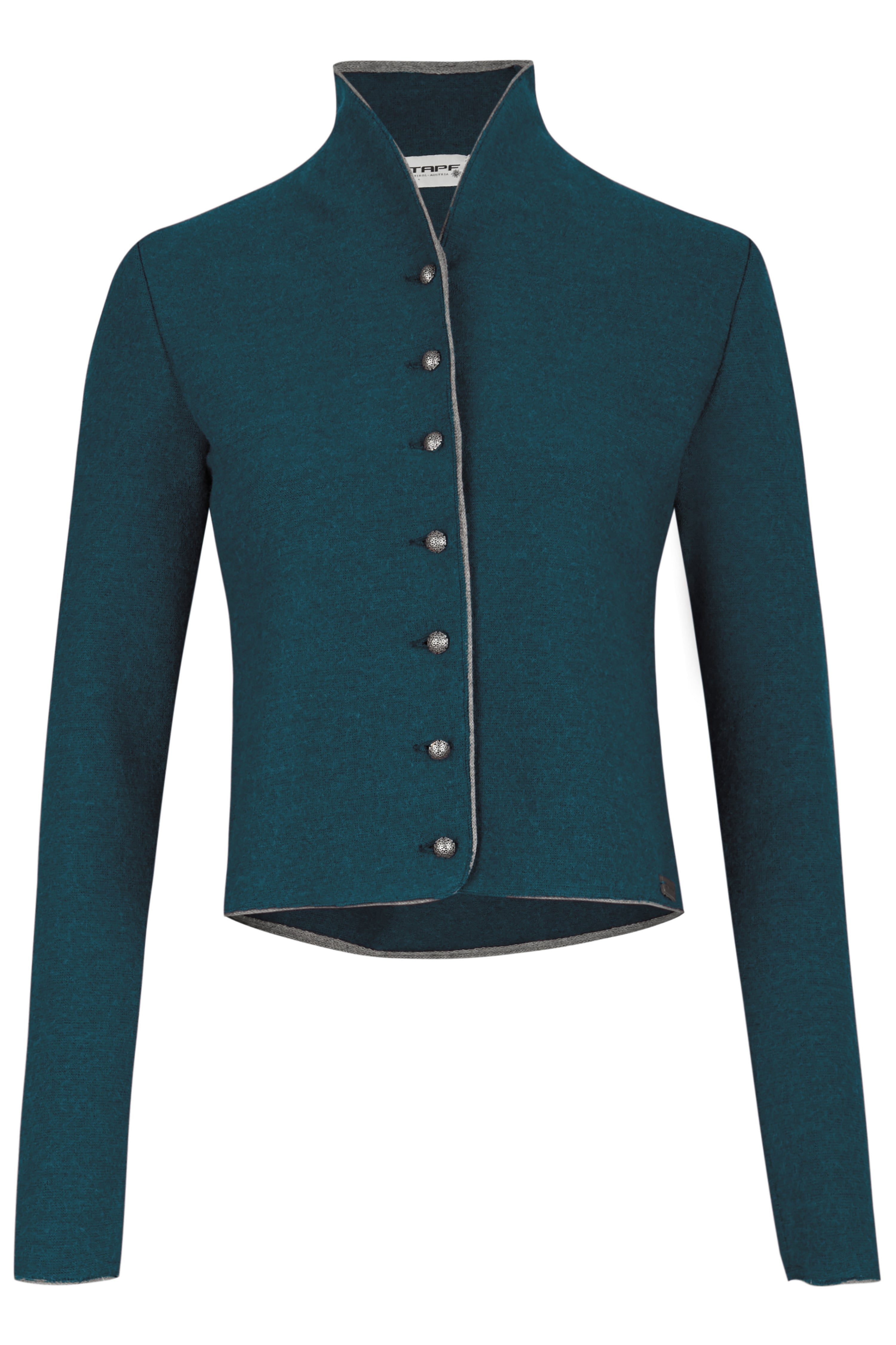 Stapf Damen Trachtenjacke BRUNA – 50% Merinowolle, 50% Bio-Baumwolle, warm und nachhaltig – blau – 88724803-677