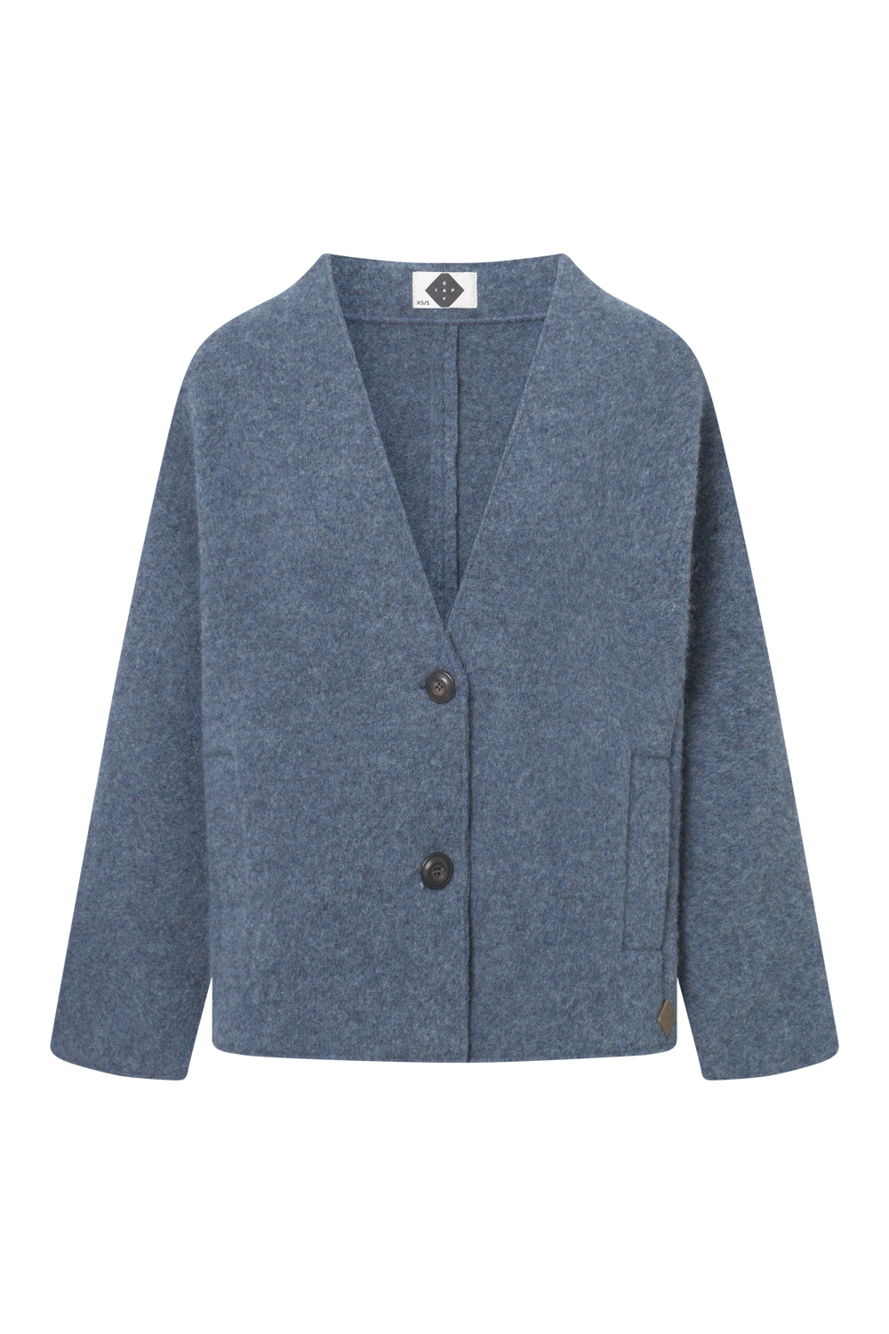 Damen Jacke Jule - 50721010 - 615 - Lammwolle - Natürlich Nachhaltig - Blau