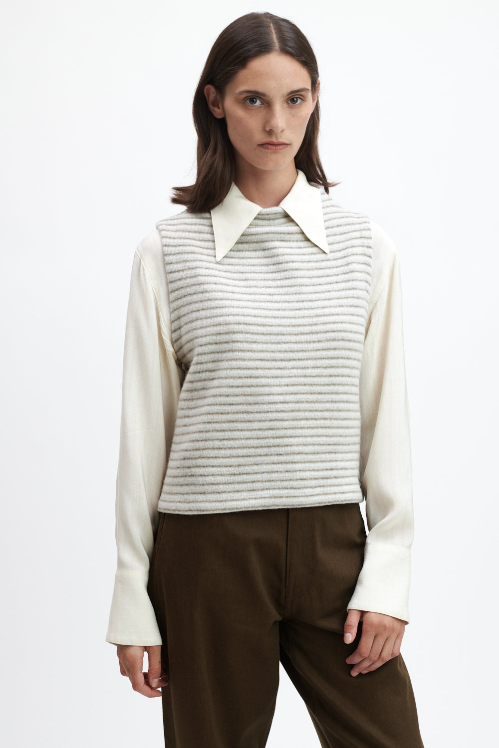 Damen Pullunder Karla Stripe