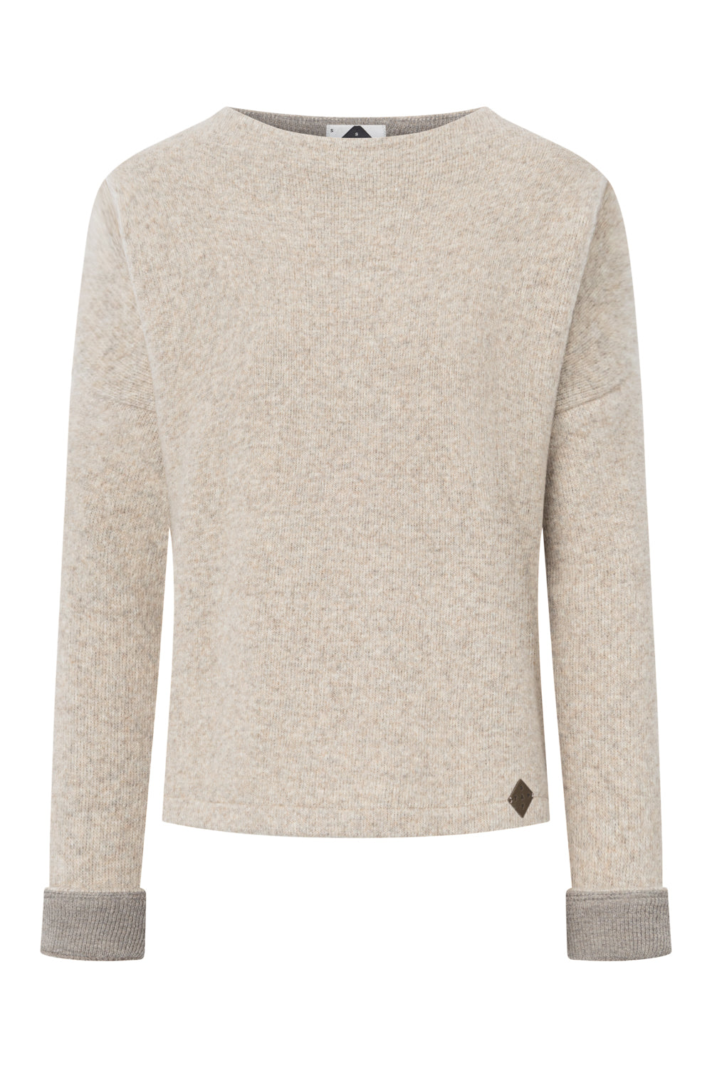 Damen Pullover Nicoletta – Boxy Fit, Doubleface-Walk aus 50% Lammwolle & 50% GOTS-zertifizierter Baumwolle-88760300-807