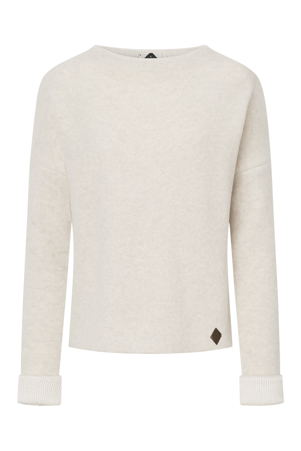 Damen Pullover Nicoletta – Boxy Fit, Doubleface-Walk aus 50% Lammwolle & 50% GOTS-zertifizierter Baumwolle-99760300-111