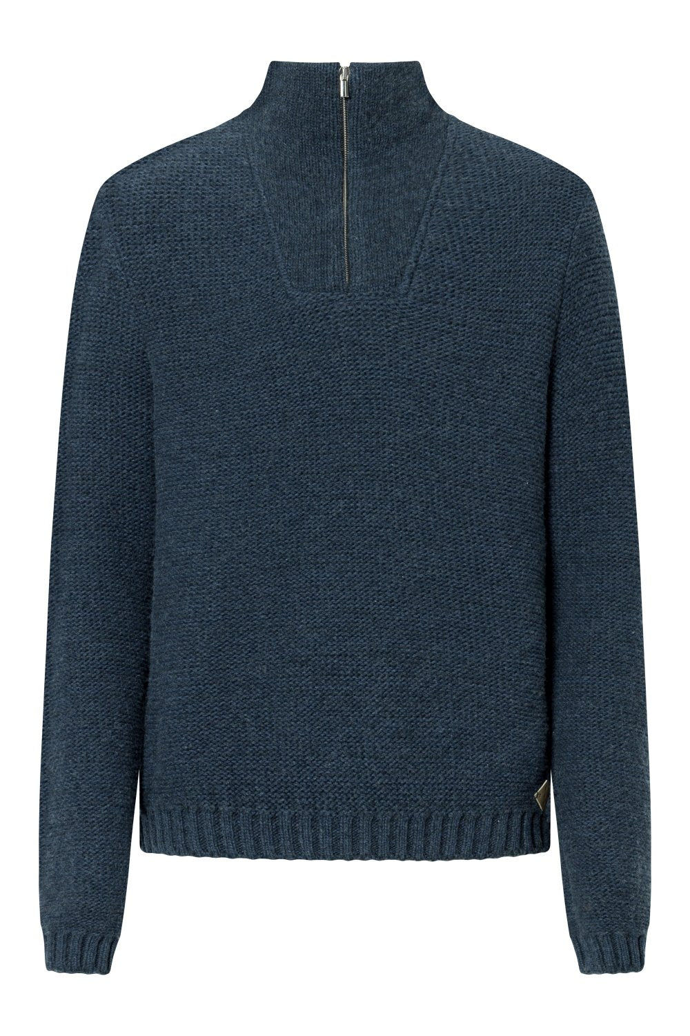 Mens Pullover Nikolai - 50% virgin wool & 50% cotton , naturally sustainable, Comfy and warm Pullover - Blue - 88868000 - 600