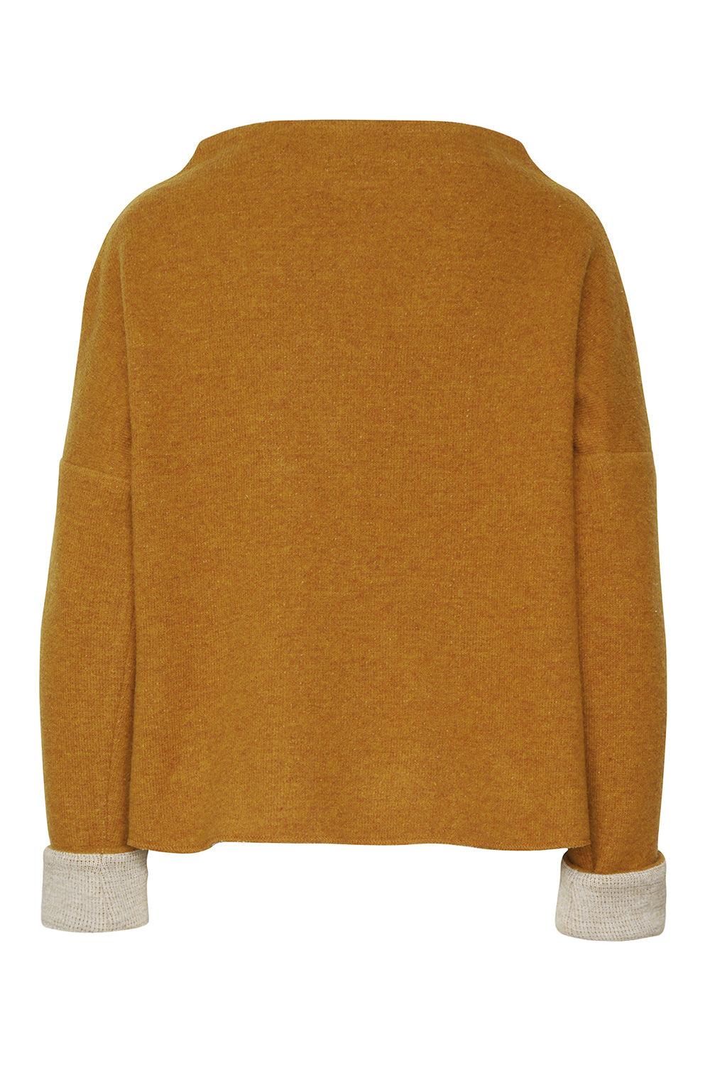 Damen Pullover – Boxy Fit, Doubleface-Walk aus 50% Lammwolle & 50% GOTS-zertifizierter Baumwolle-88760300-303