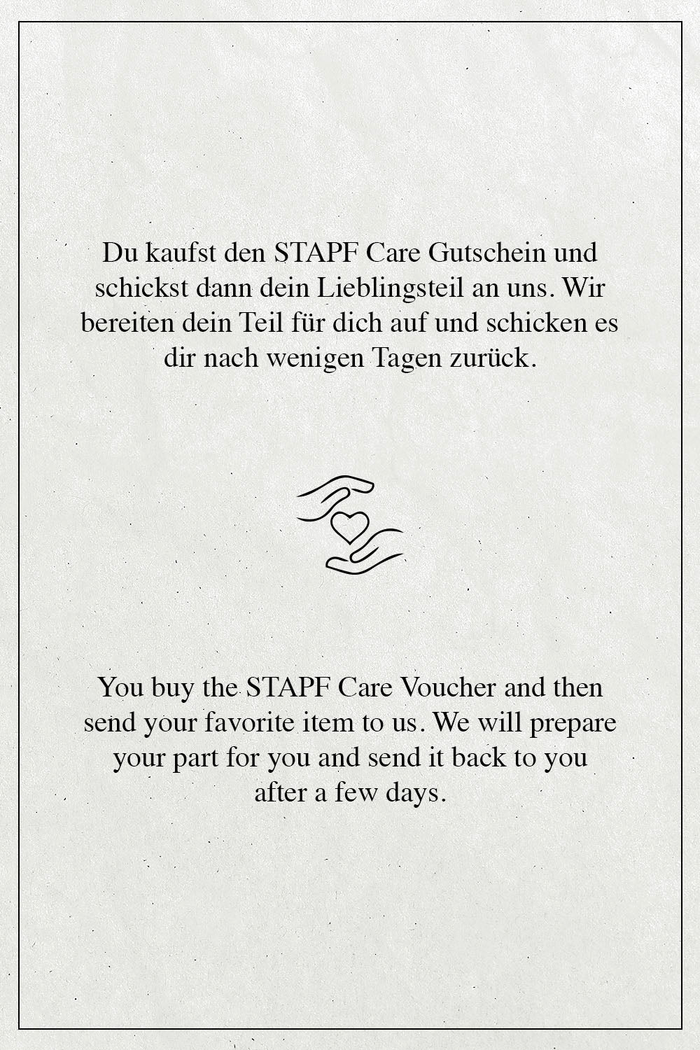 Stapf Care Voucher
