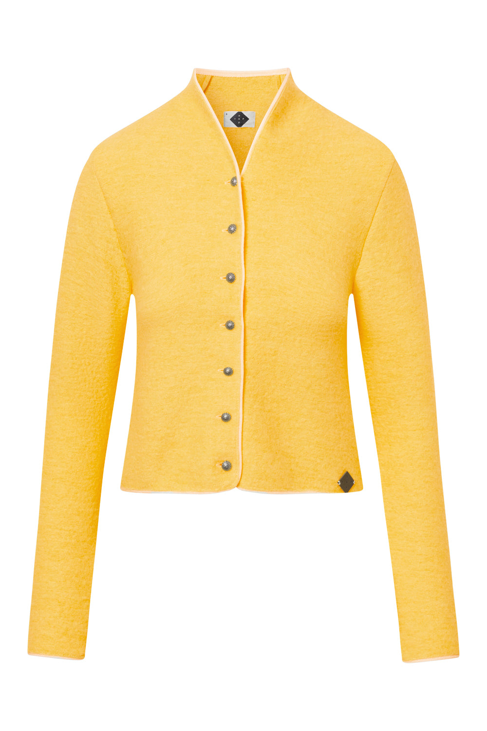 Stapf Damen Trachtenjacke BRUNA – 50% Merinowolle, 50% Bio-Baumwolle, warm und nachhaltig – gelb – 88724803-305