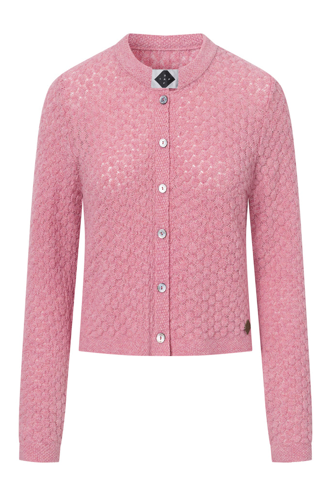 Damen Strickjacke - Daglind - 51733006 - 406 - rosa - 100% Lammwolle