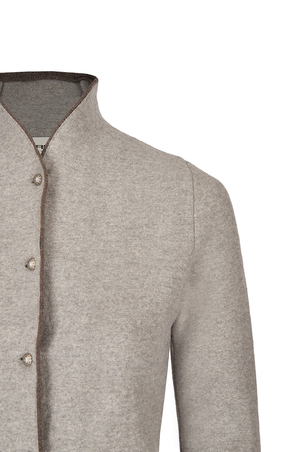 Stapf Damen Trachtenjacke DORIKA – 100% Schurwolle, tailierte Strickjacke, nachhaltig – Beige – 23924801 - 816