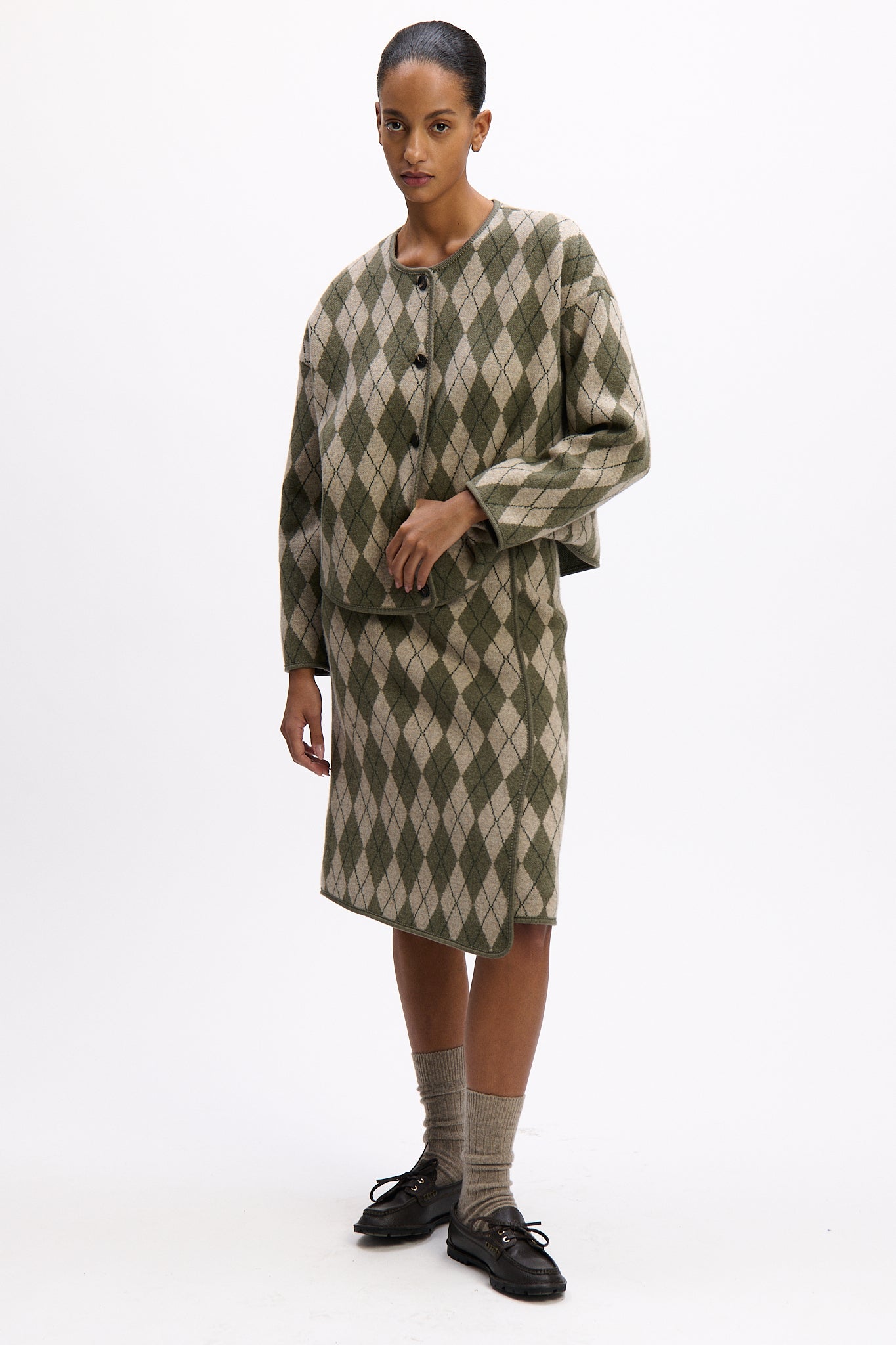 Damen Rock Franzi Argyle