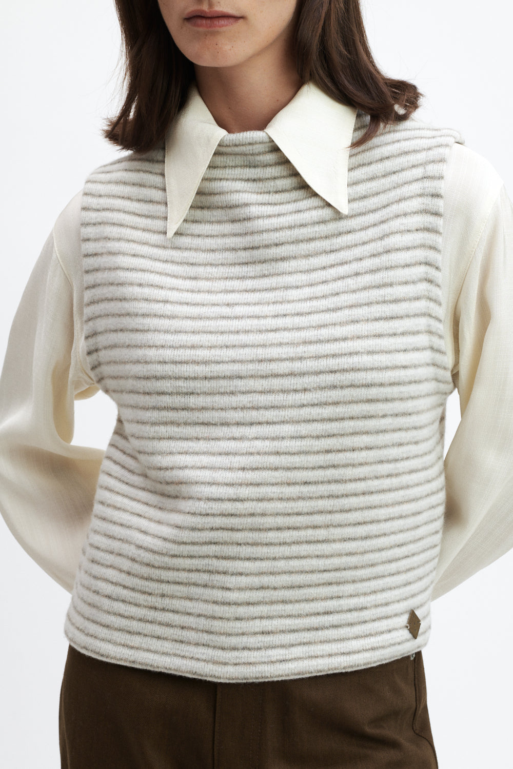 Damen Pullunder Karla Stripe