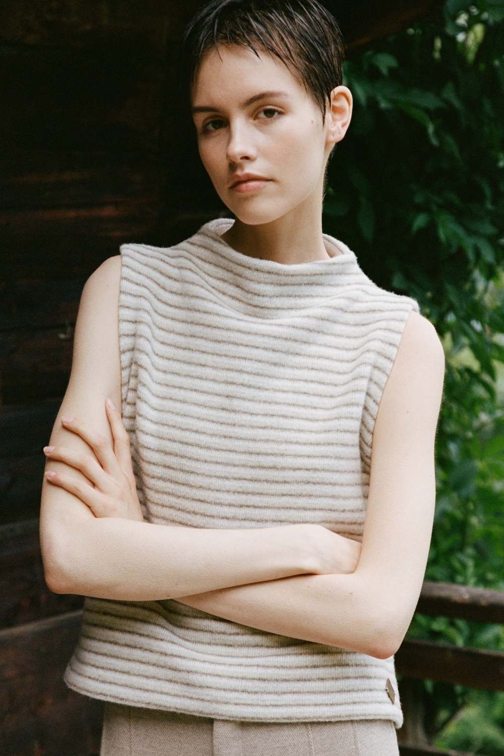 Damen Pullunder Karla Stripe