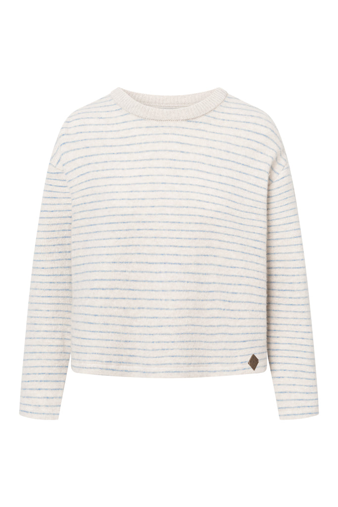 Women Pullover - Nea-50763500-1604 - white - 50% cotton & 50% lambswool - naturally sustainable