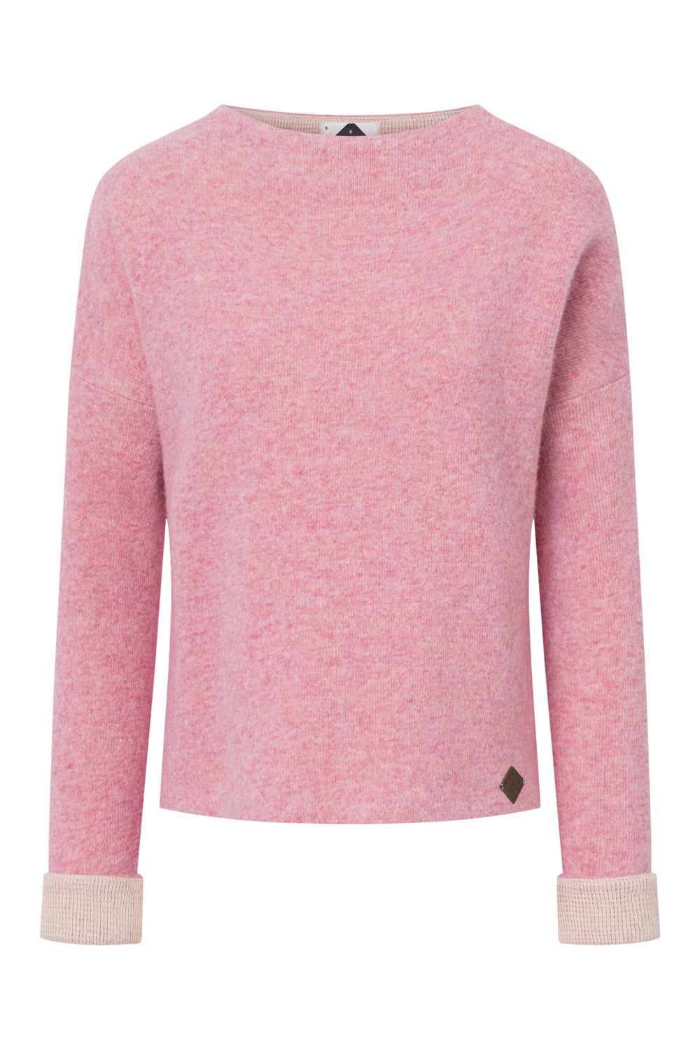 Damen Pullover Nicoletta  – Boxy Fit, Doubleface-Walk aus 50% Lammwolle & 50% GOTS-zertifizierter Baumwolle-99760300-406