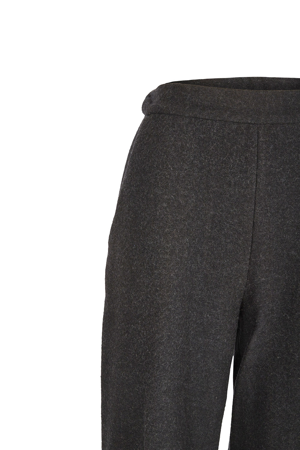 Womens Pants Pauline - 50% virgin wool & 50% cotton , naturally sustainable, Pants - Dark grey - 30714806 - 990