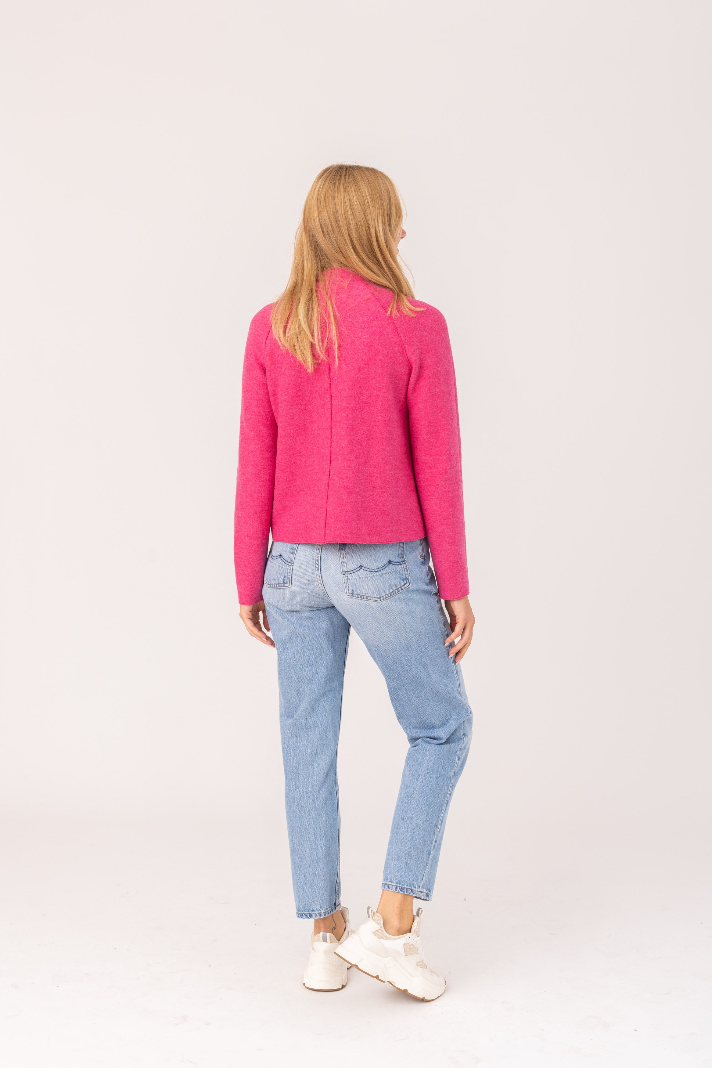 Womens Jacket Sissi - 50% virgin wool & 50% cotton, naturally sustainable, sportive Jacket - Pink - 51724818 - 404