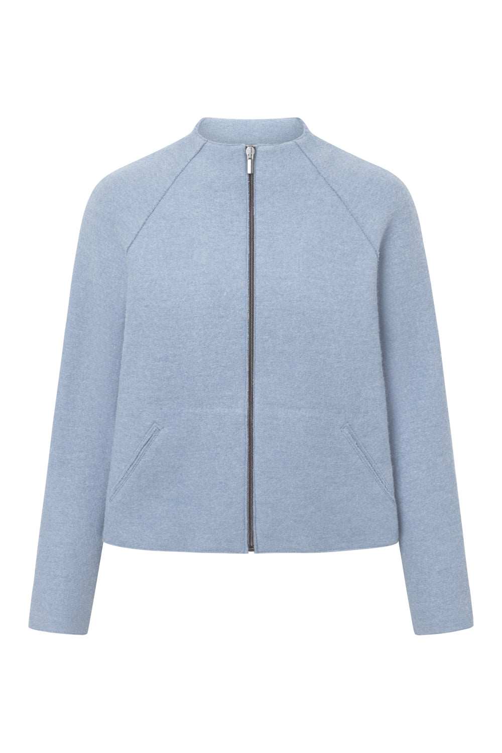 Womens Jacket Sissi - 50% virgin wool & 50% cotton, naturally sustainable, sportive Jacket - Blue - 51724818 - 604